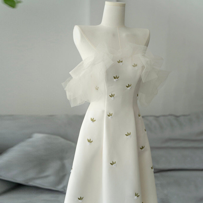 Chiffon Elegant High-end Forest-style Evening Gown