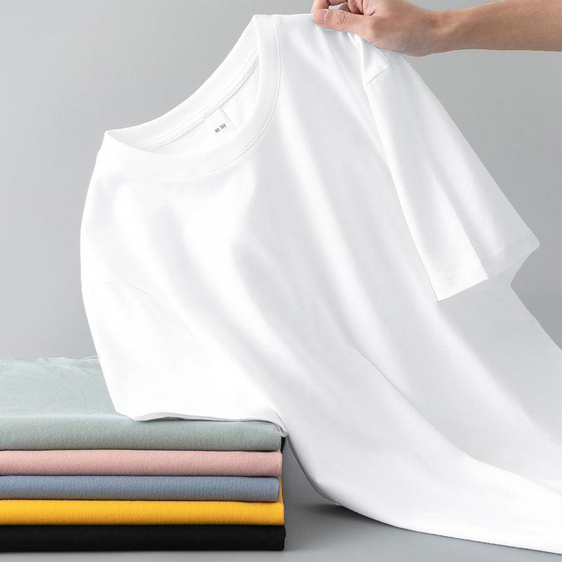 Summer Mens Short-sleeve T-shirt Versatile And Loose-fitting For Young Men