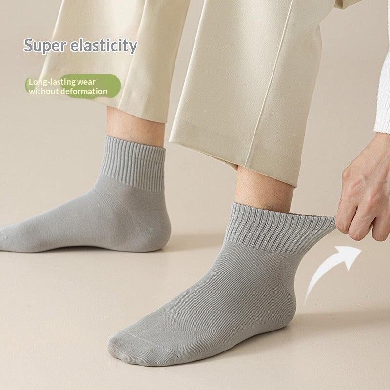Athletic Mid-Crew Socks Antibacterial And Odor-Resistant