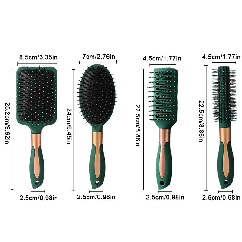 4pcs Hair Brush Set For Women Professional Salon Hairbrush Comb Hairbrush Massage