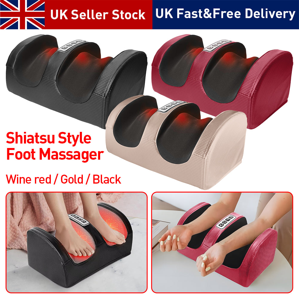 2026 New Clearance SaleFoot Massager Massage Machine New Feet Kneading Calf Pain Relief Electric Heated UK Device