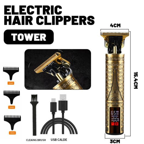 USB Electric Hair Clippers Rechargeable Shaver Beard Trimmer Professional Men Hair Cutting Machine Beard Barber Hair Cut