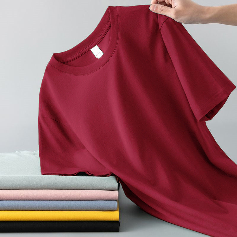 Summer Mens Short-sleeve T-shirt Versatile And Loose-fitting For Young Men