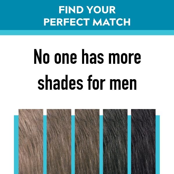 Just for men Moustache & Beard Dark Brown Dye, Eliminates Grey for a Thicker & Fuller Look M45