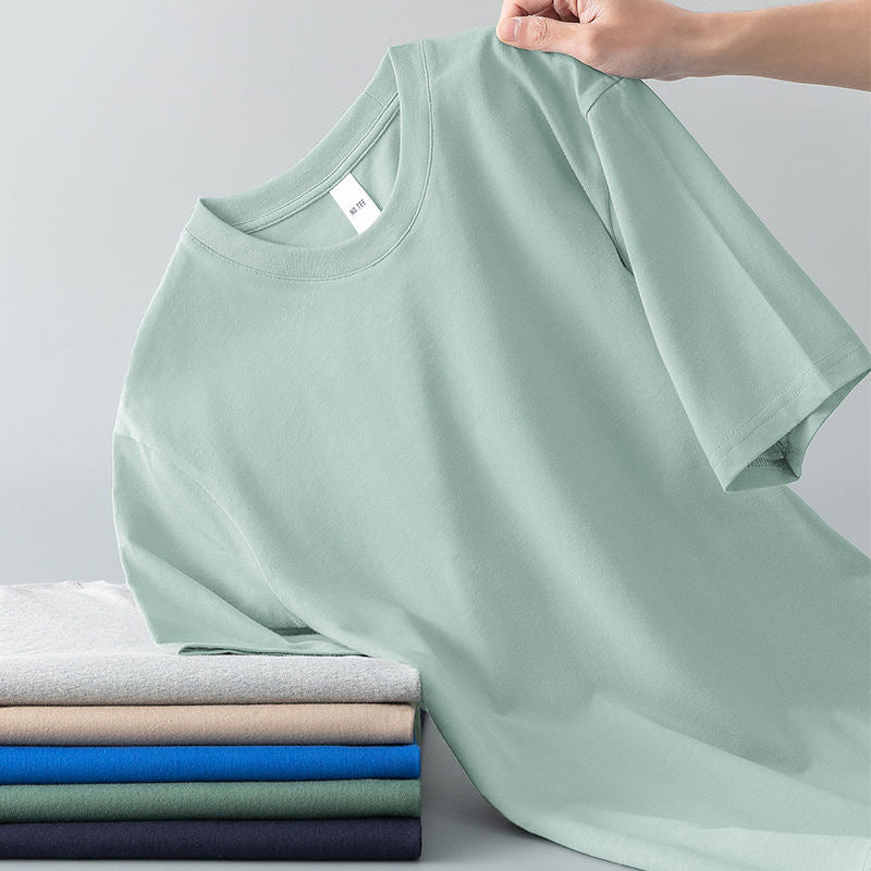 Summer Mens Short-sleeve T-shirt Versatile And Loose-fitting For Young Men