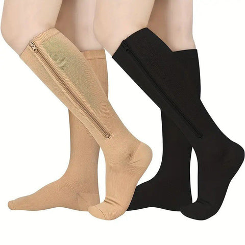 Compression Socks With Stretch For Exercise Zip Sox Sweat-wicking And Breathable