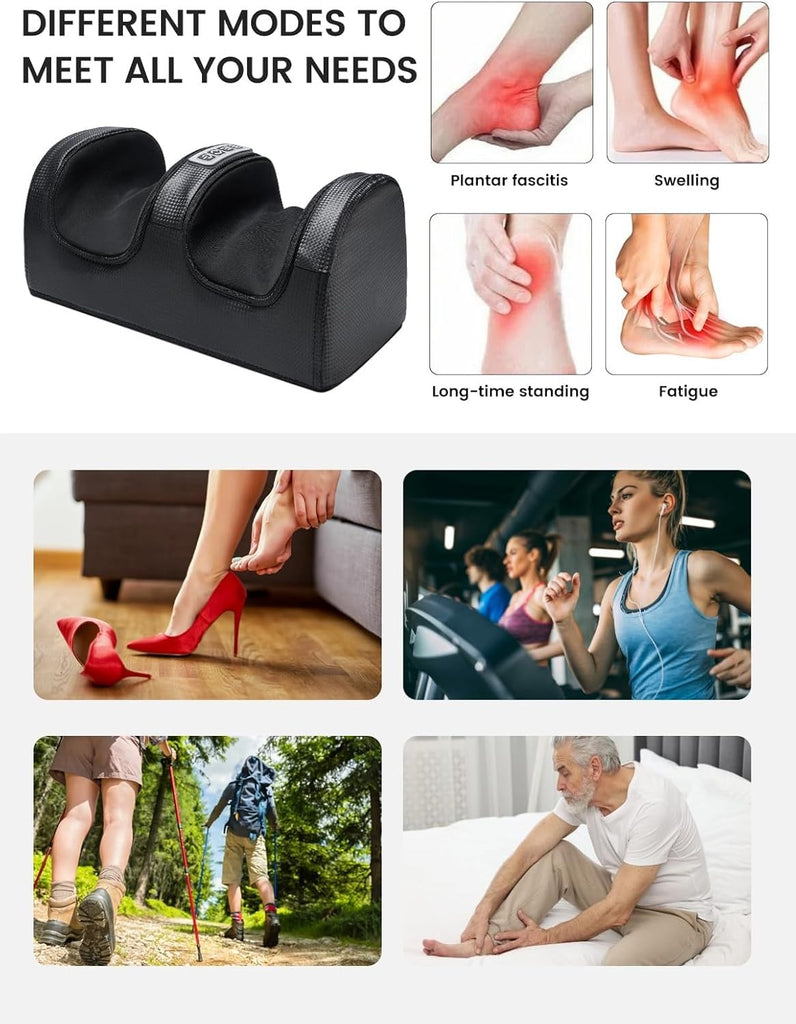 Foot Massager Kneading Pain Relief Feet Leg Vibration Blood Circulation Booster