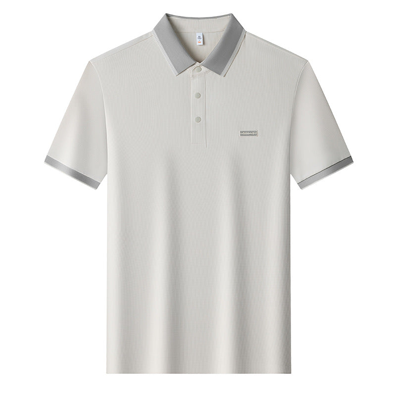 Seamless Ice Silk Mens Short-Sleeve T-Shirt