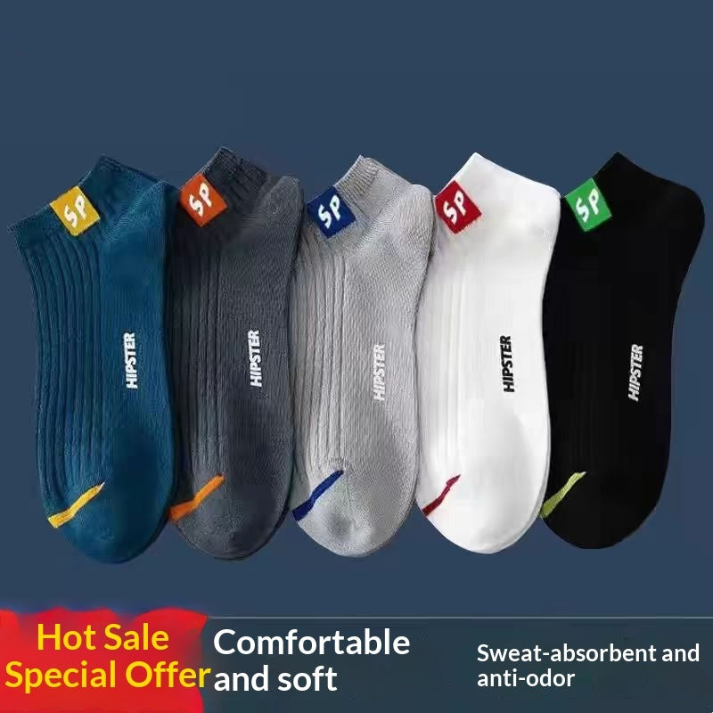 Mens Short Socks Odor-resistant Sweat-wicking, Seamless