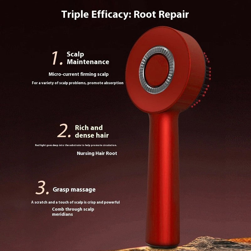 Electric Scalp Massage Comb Hair Growth Red Light Therapy Brush Head Massager