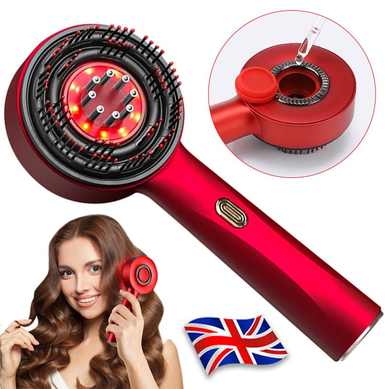 Electric Scalp Massage Comb Hair Growth Red Light Therapy Brush Head Massager