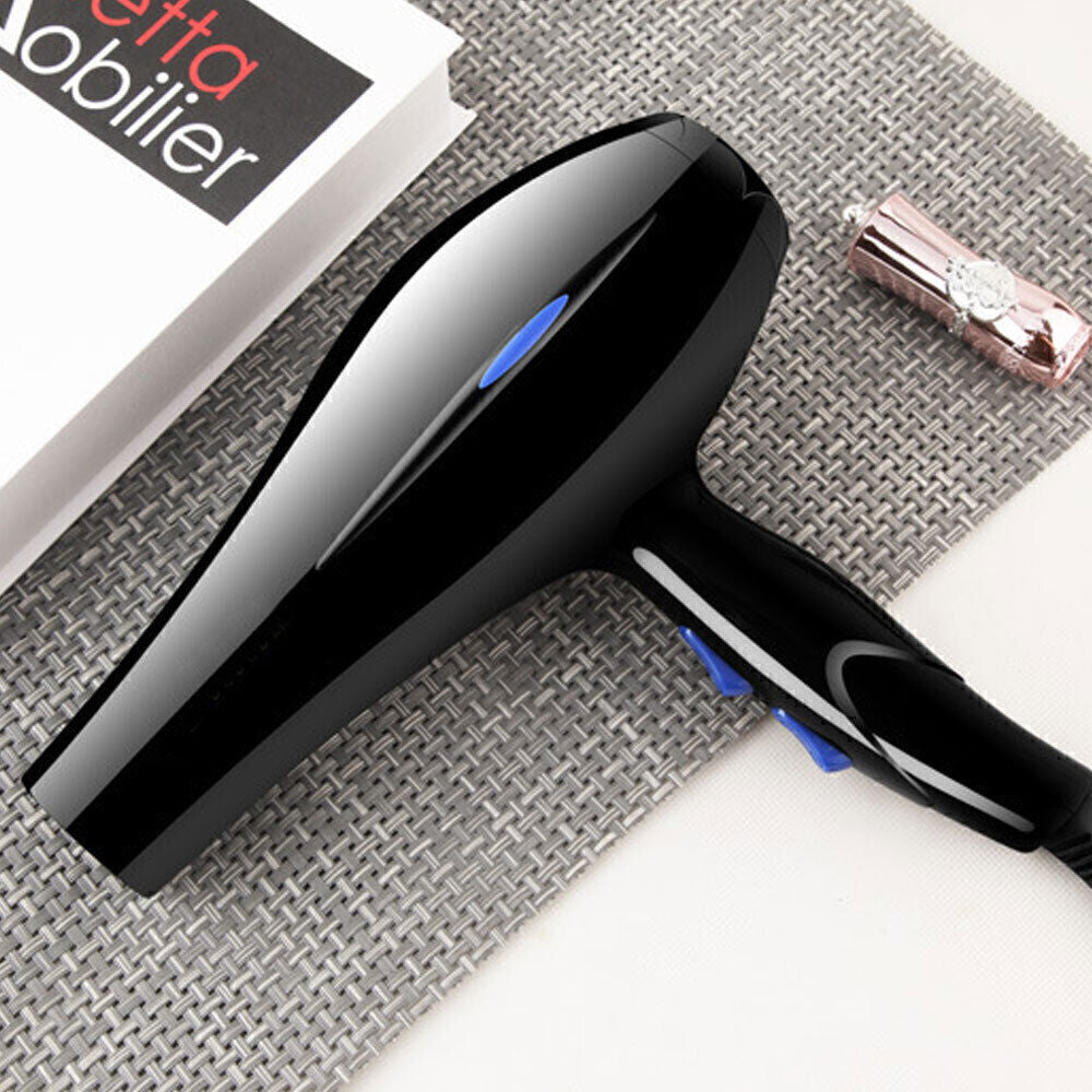 Professional Hair Dryer Nozzle Low Noise 2200w Ionic Blow Dryerwith Diffuser Blu