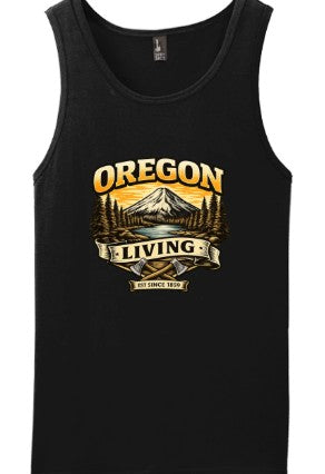 Mens Summer T-Shirt Hawaiian-Style Tank Top