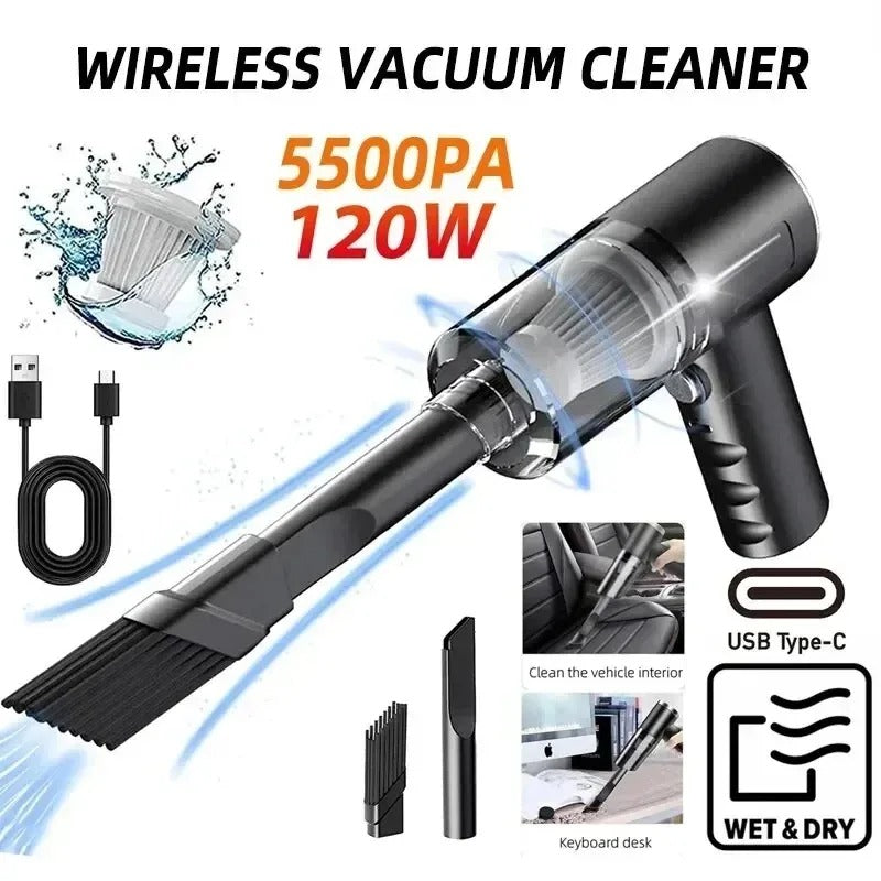 Portable Handheld Cordless Mini Car Vacuum